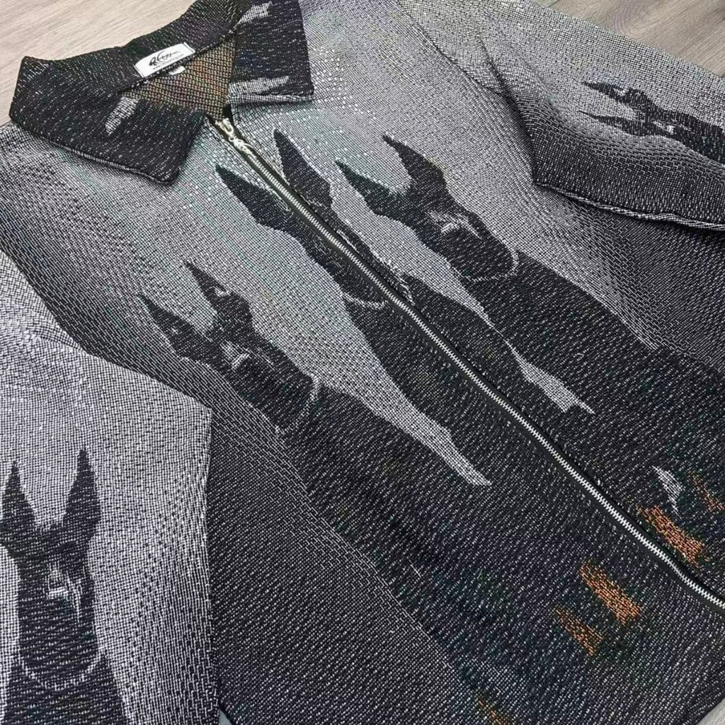 RDMCLOTHINGART tapestry hoodie CERBERUS TAPESTRY JACKET