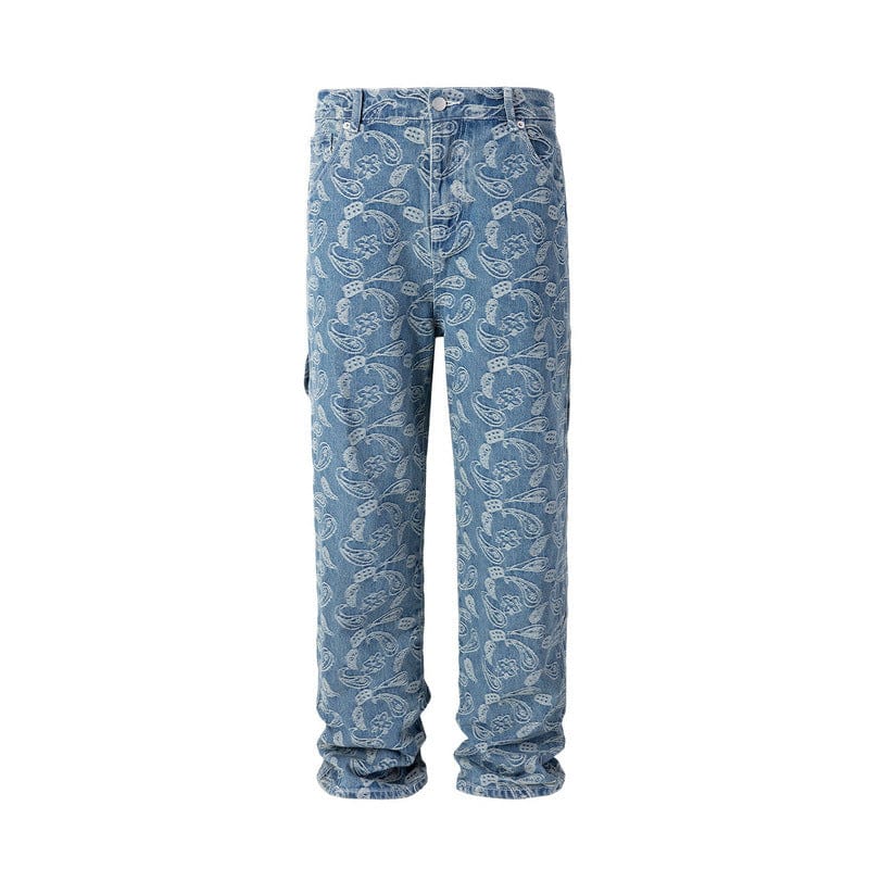 RDMCLOTHINGART light blue / S tapestry hoodie DESIGNER PANTS-8007