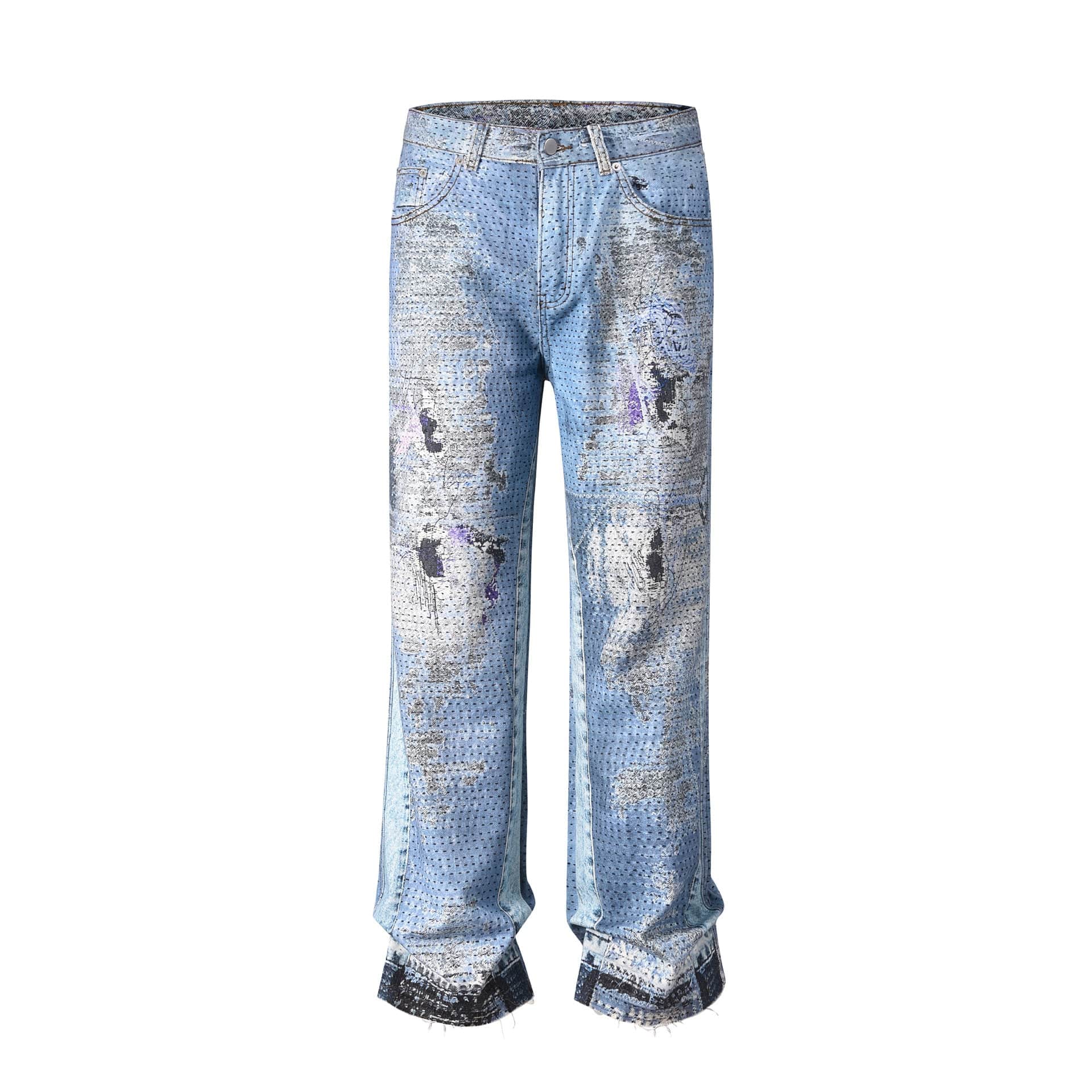 RDMCLOTHINGART light blue / S tapestry hoodie DESIGNER PANTS-8028