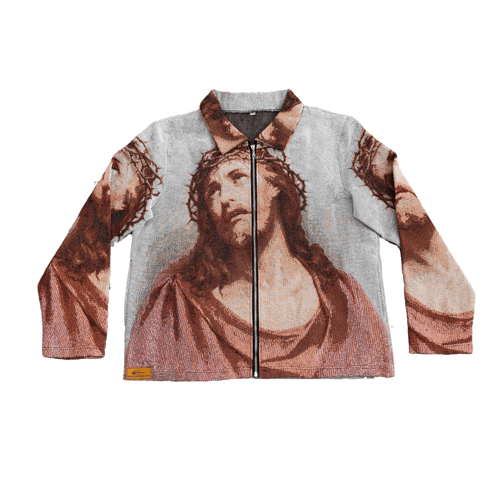 RDMCLOTHINGART tapestry hoodie JESUS V2 TAPESTRY JACKET