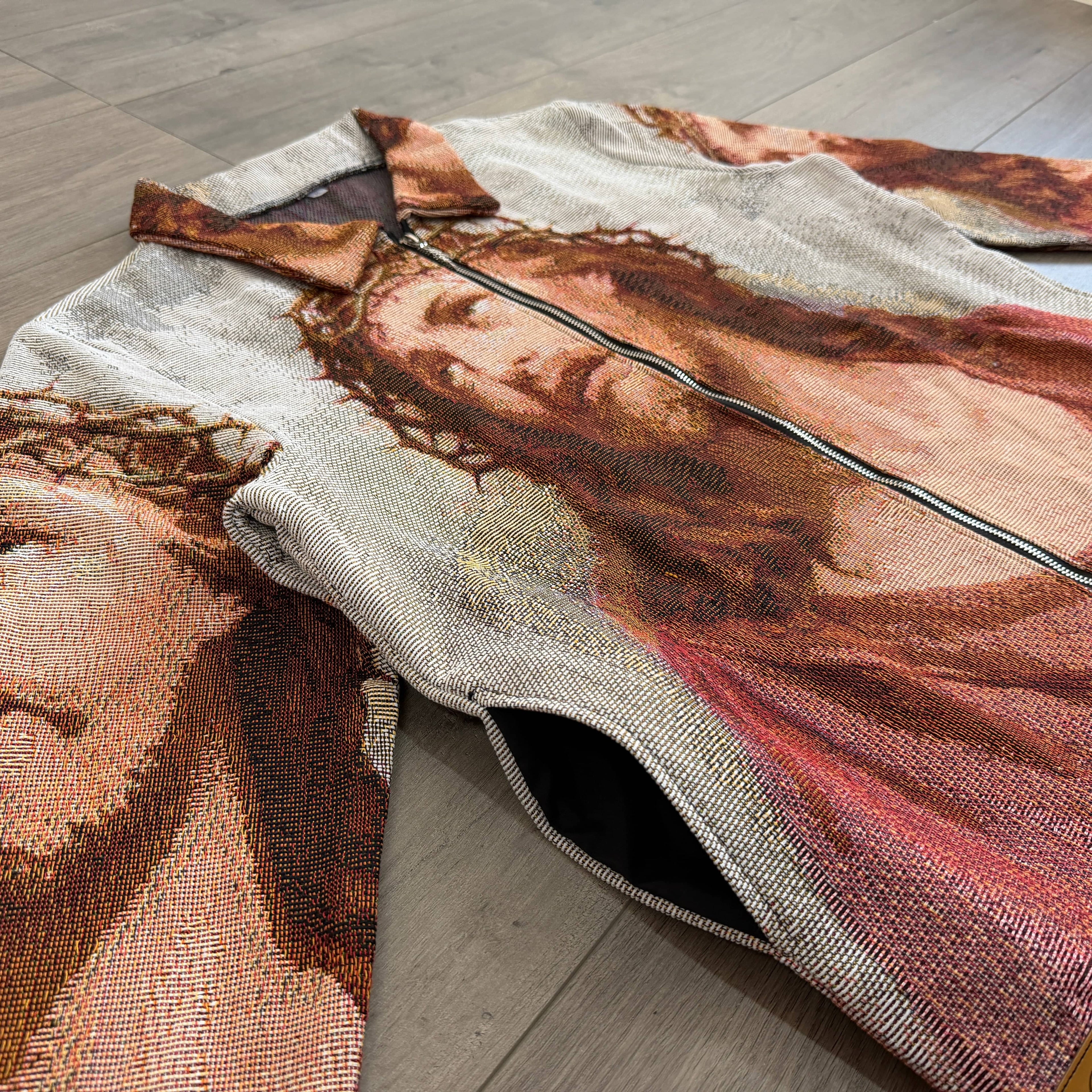 RDMCLOTHINGART tapestry hoodie JESUS V2 TAPESTRY JACKET