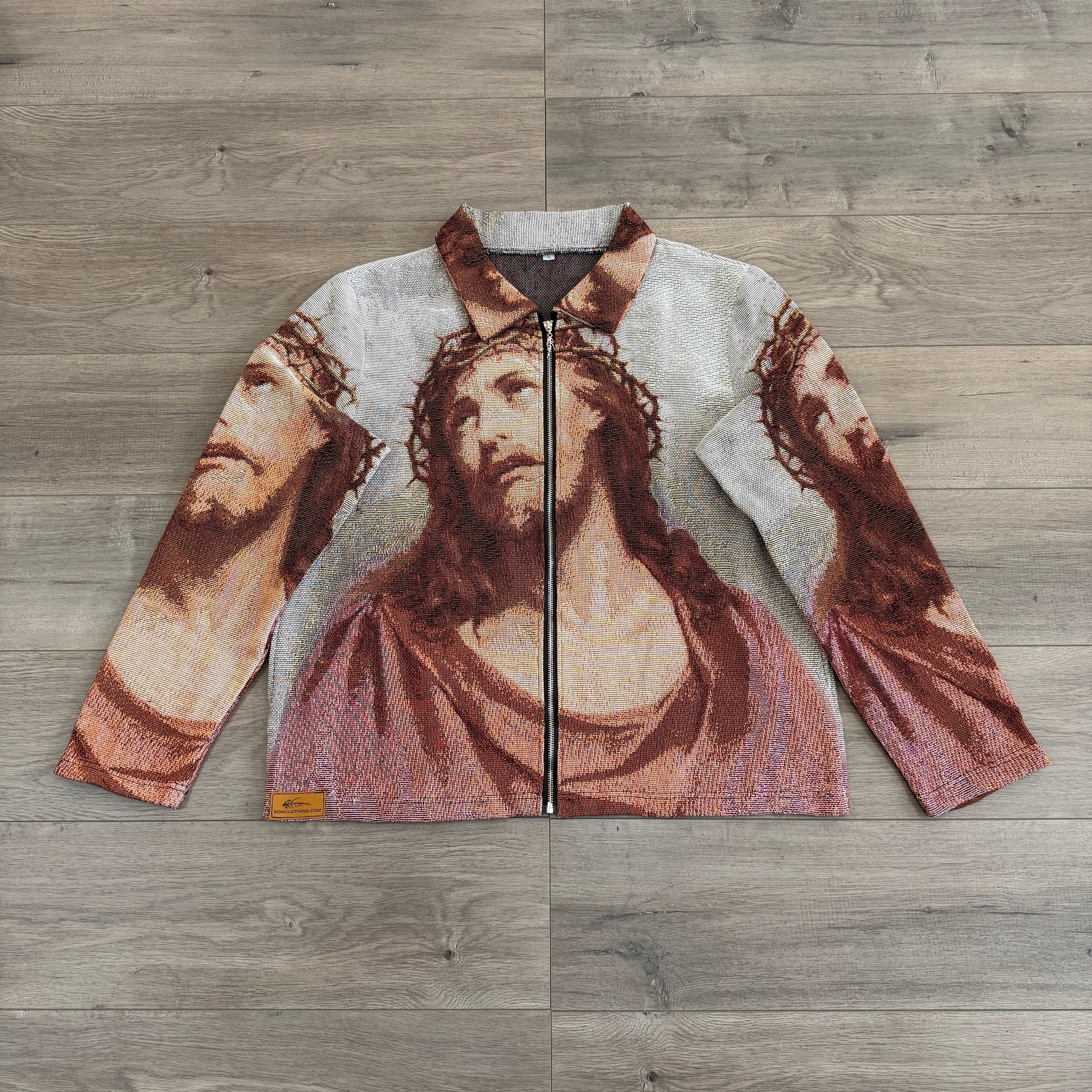 RDMCLOTHINGART tapestry hoodie JESUS V2 TAPESTRY JACKET
