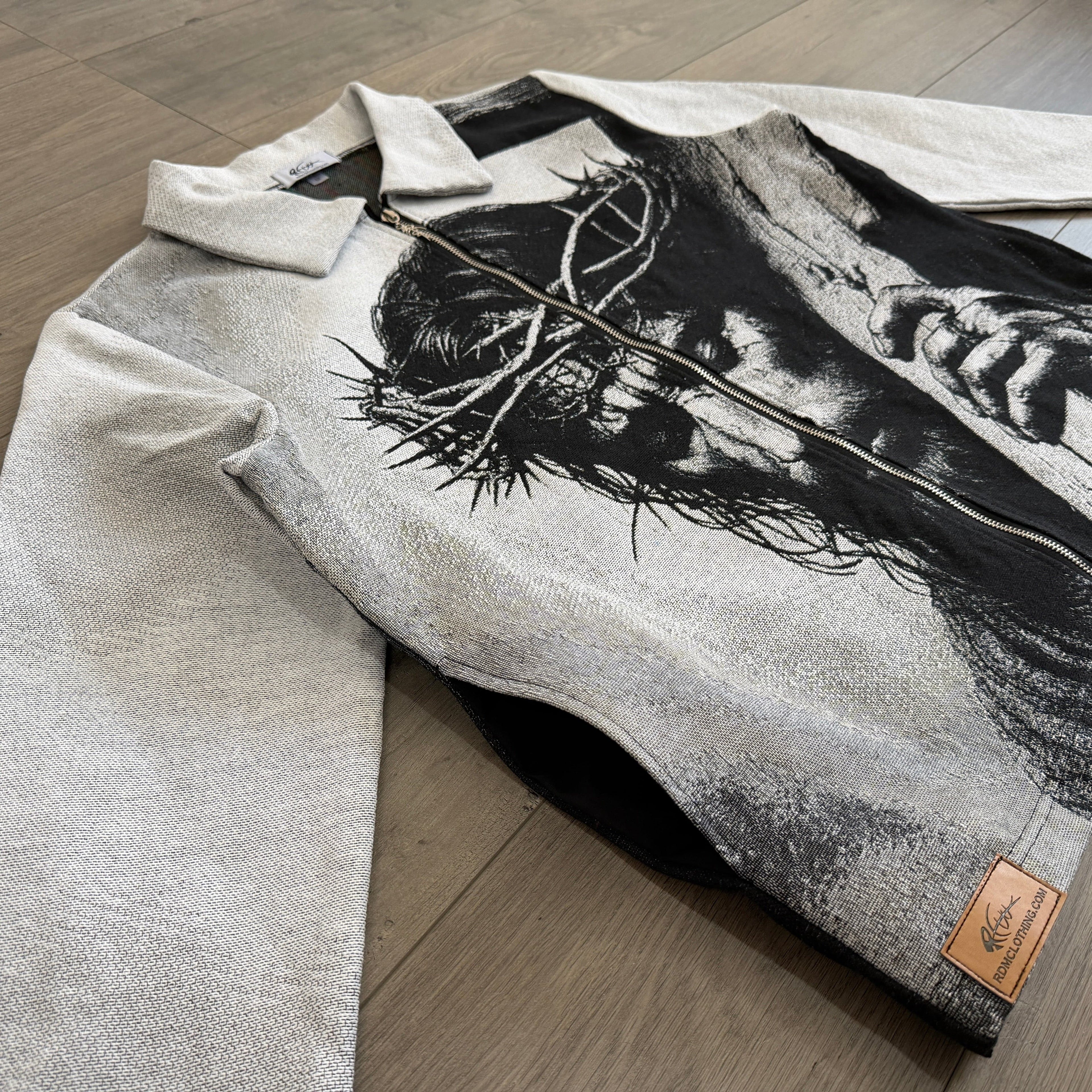 RDMCLOTHINGART tapestry hoodie JESUS V3 TAPESTRY JACKET