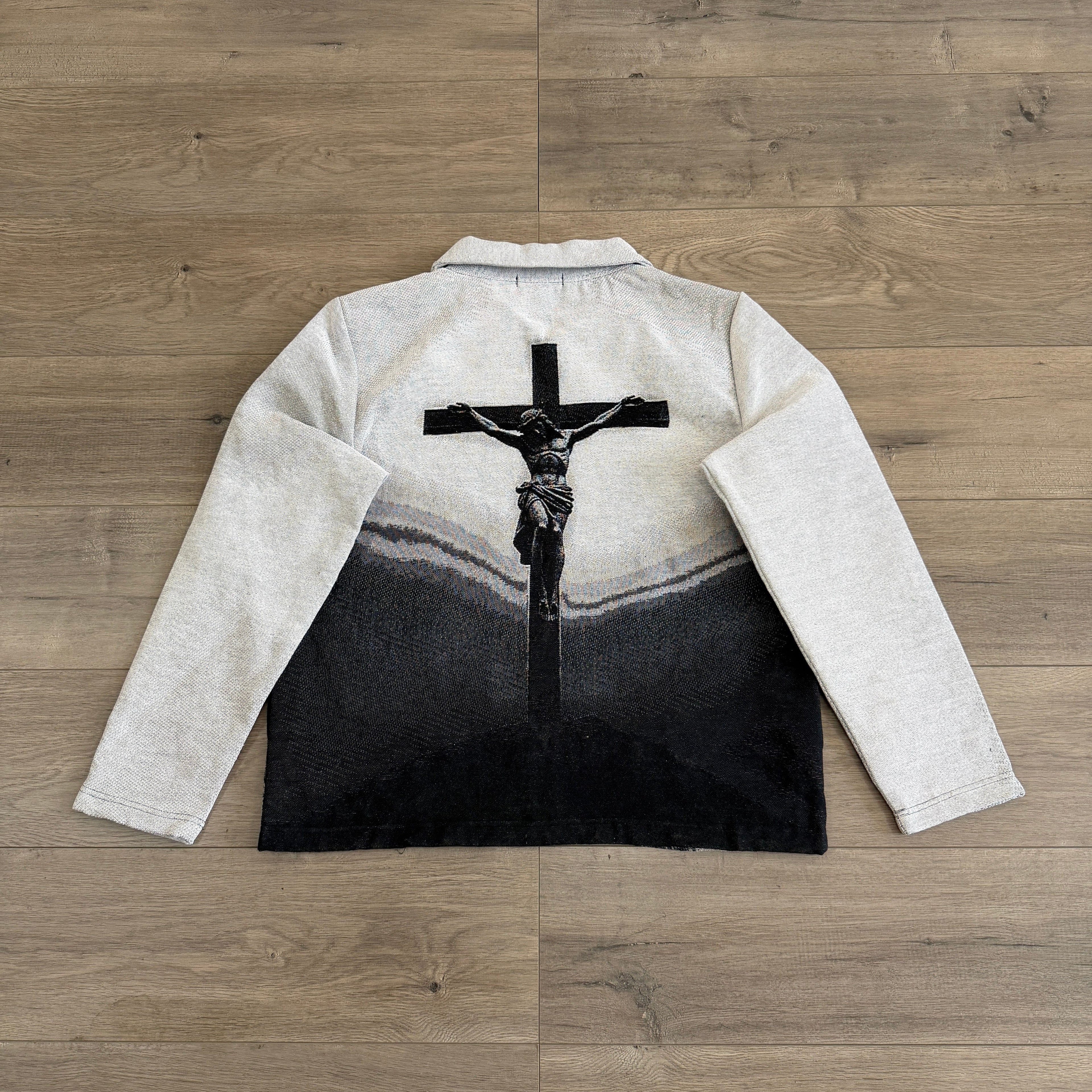 RDMCLOTHINGART tapestry hoodie JESUS V3 TAPESTRY JACKET