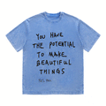 RDMCLOTHINGART tapestry hoodie SLOGAN HEAVY COTTON TEES-9536