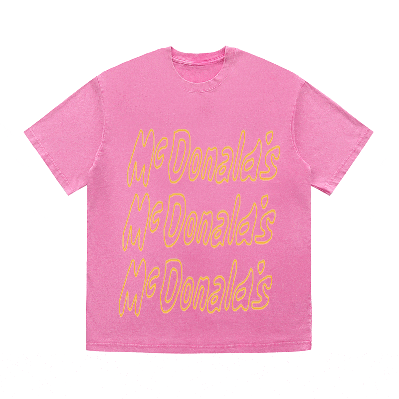 RDMCLOTHINGART tapestry hoodie SLOGAN HEAVY COTTON TEES-9560