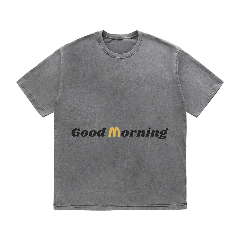 RDMCLOTHINGART tapestry hoodie SLOGAN HEAVY COTTON TEES-9589