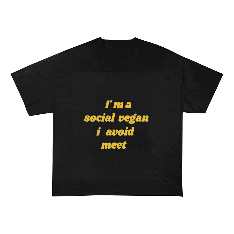 RDMCLOTHINGART tapestry hoodie SLOGAN HEAVY COTTON TEES-9602