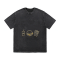 RDMCLOTHINGART tapestry hoodie SLOGAN HEAVY COTTON TEES-9606