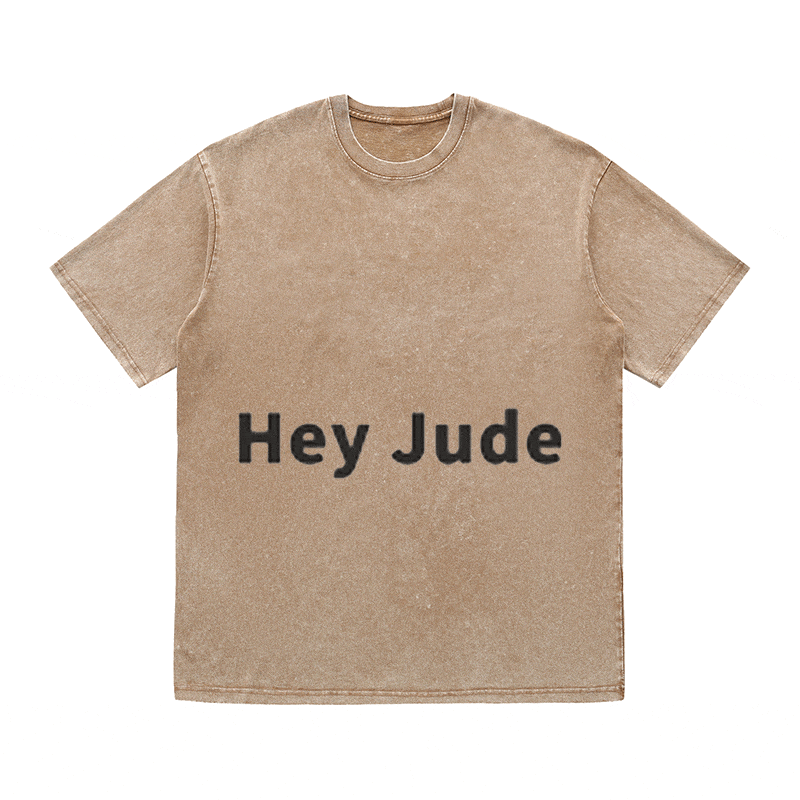 RDMCLOTHINGART tapestry hoodie SLOGAN HEAVY COTTON TEES-9626