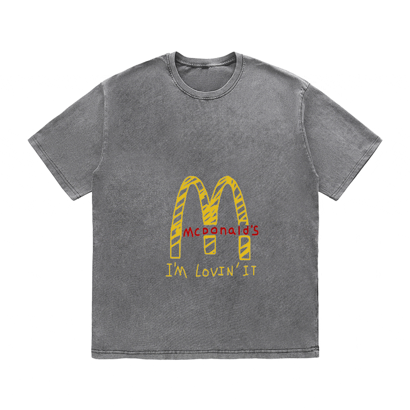 RDMCLOTHINGART tapestry hoodie SLOGAN HEAVY COTTON TEES-9648