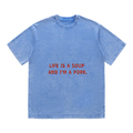 RDMCLOTHINGART tapestry hoodie SLOGAN HEAVY COTTON TEES-9660