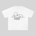 RDMCLOTHINGART tapestry hoodie SLOGAN HEAVY COTTON TEES-9683