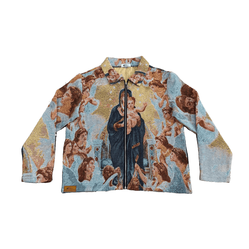 RDMCLOTHINGART tapestry hoodie VIRGIN MARY TAPESTRY JACKET